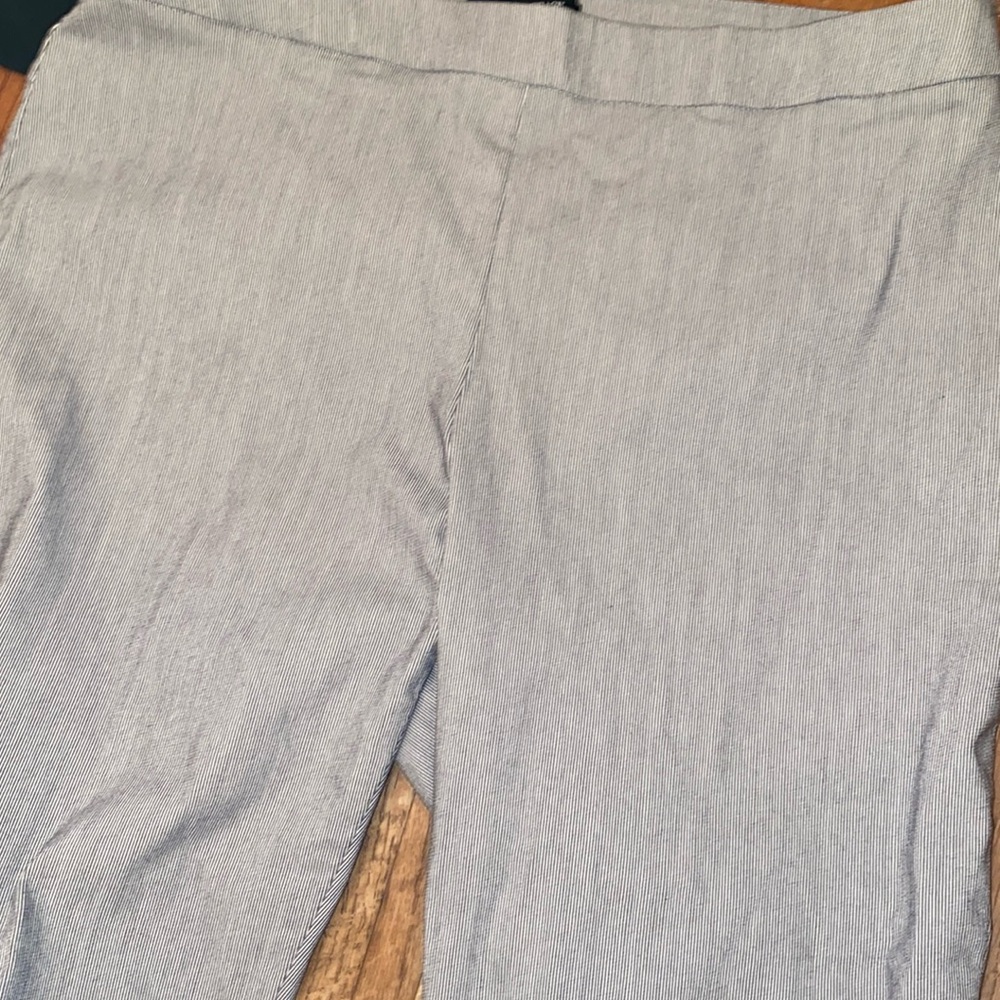 Ellen  Tracy Extra large striped gray pants